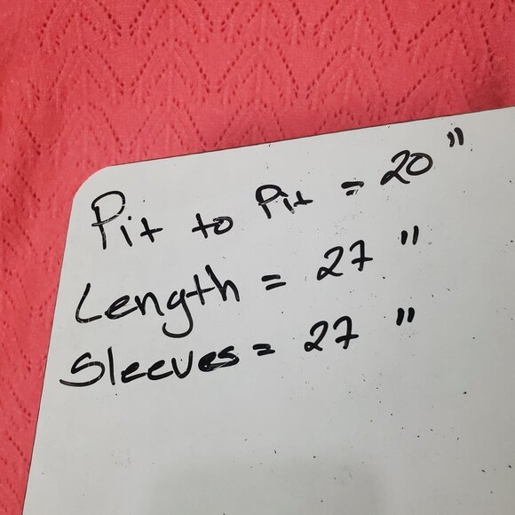 TALBOTS Womens Pointelle Sweater SZ XL Open‎ Knit Pink Pullover Long Sleeves - Picture 5 of 10